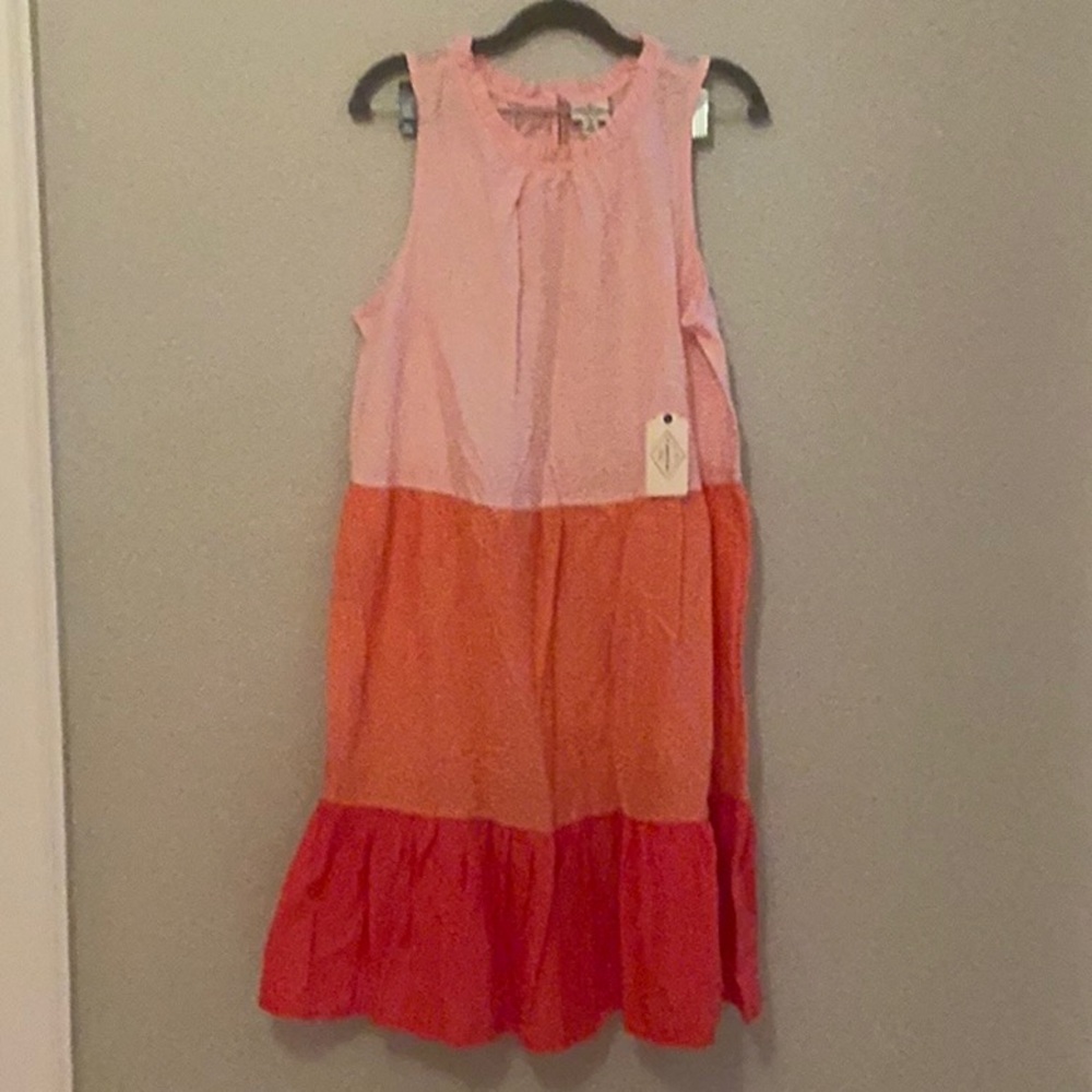 Sleeveless Colorblock  Sundress